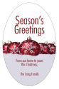 Vertical Oval Rectangle Group Ornament Christmas Labels